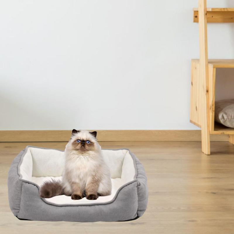 Happycare Textiles Rectangle Bolster Cat & Dog Bed